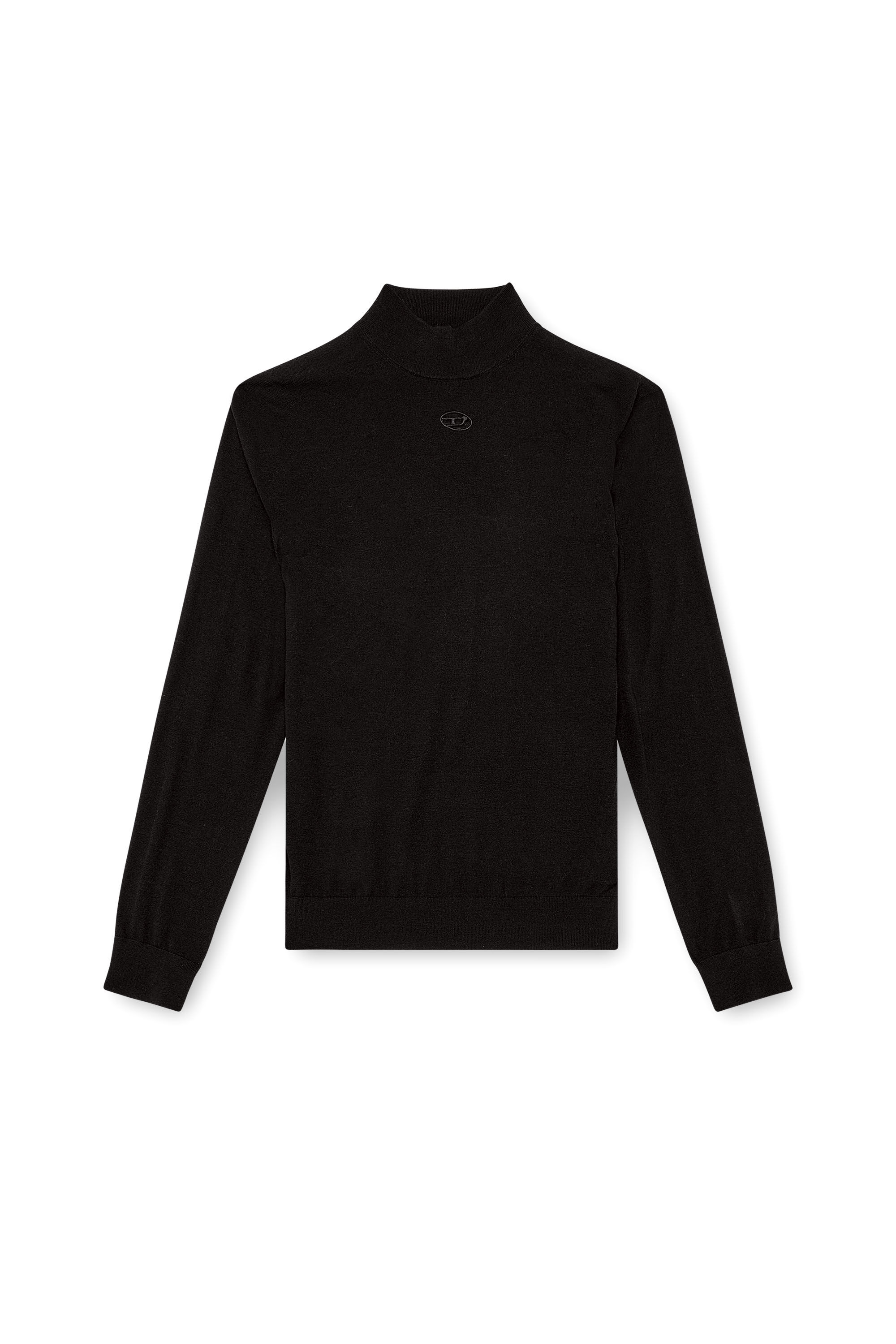 Diesel - K-GIL, Pull à col roulé en laine Homme in Noir - 2