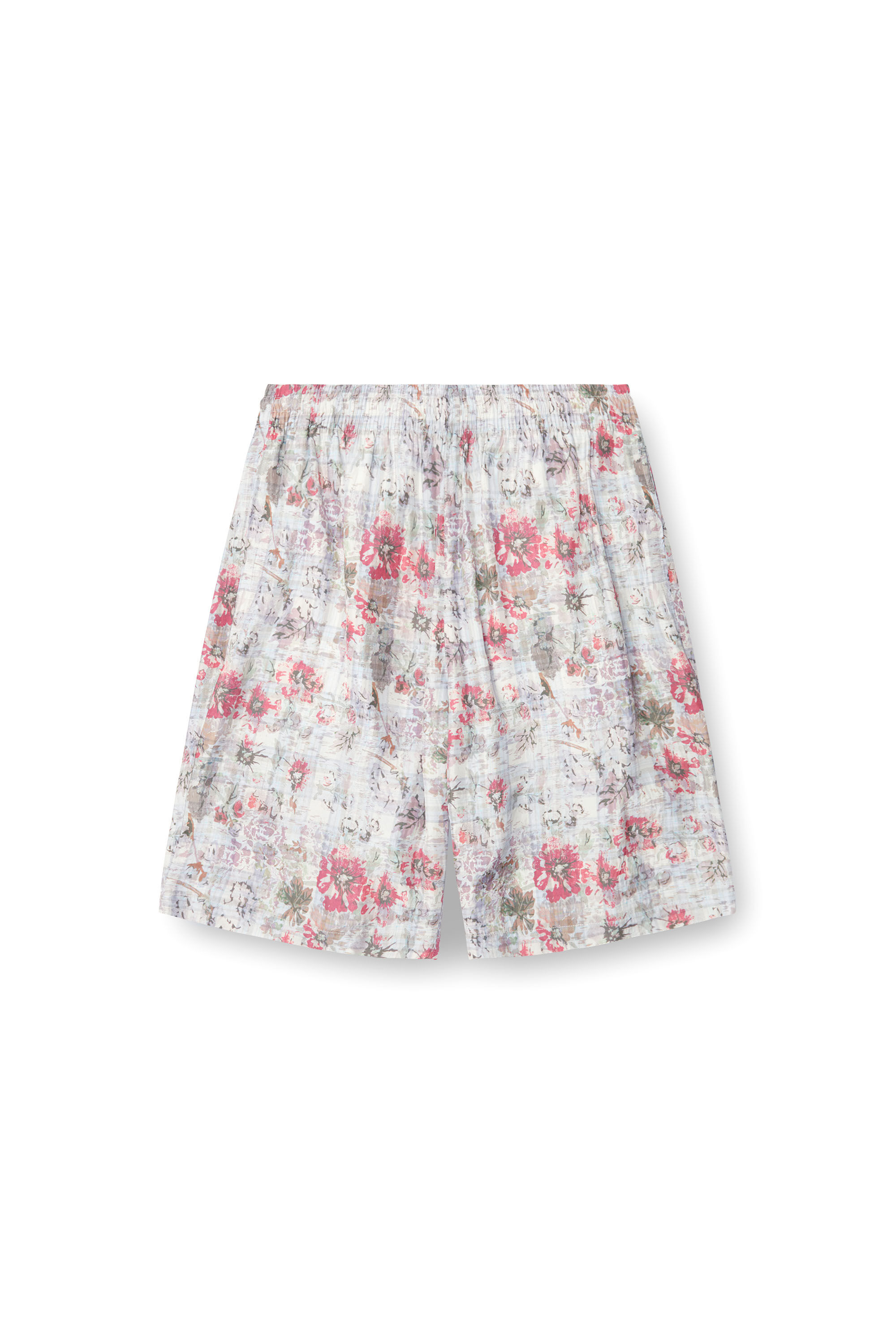 Diesel - P-LEYS, Shorts en acétate avec imprimé floral Homme in Polychrome - 2