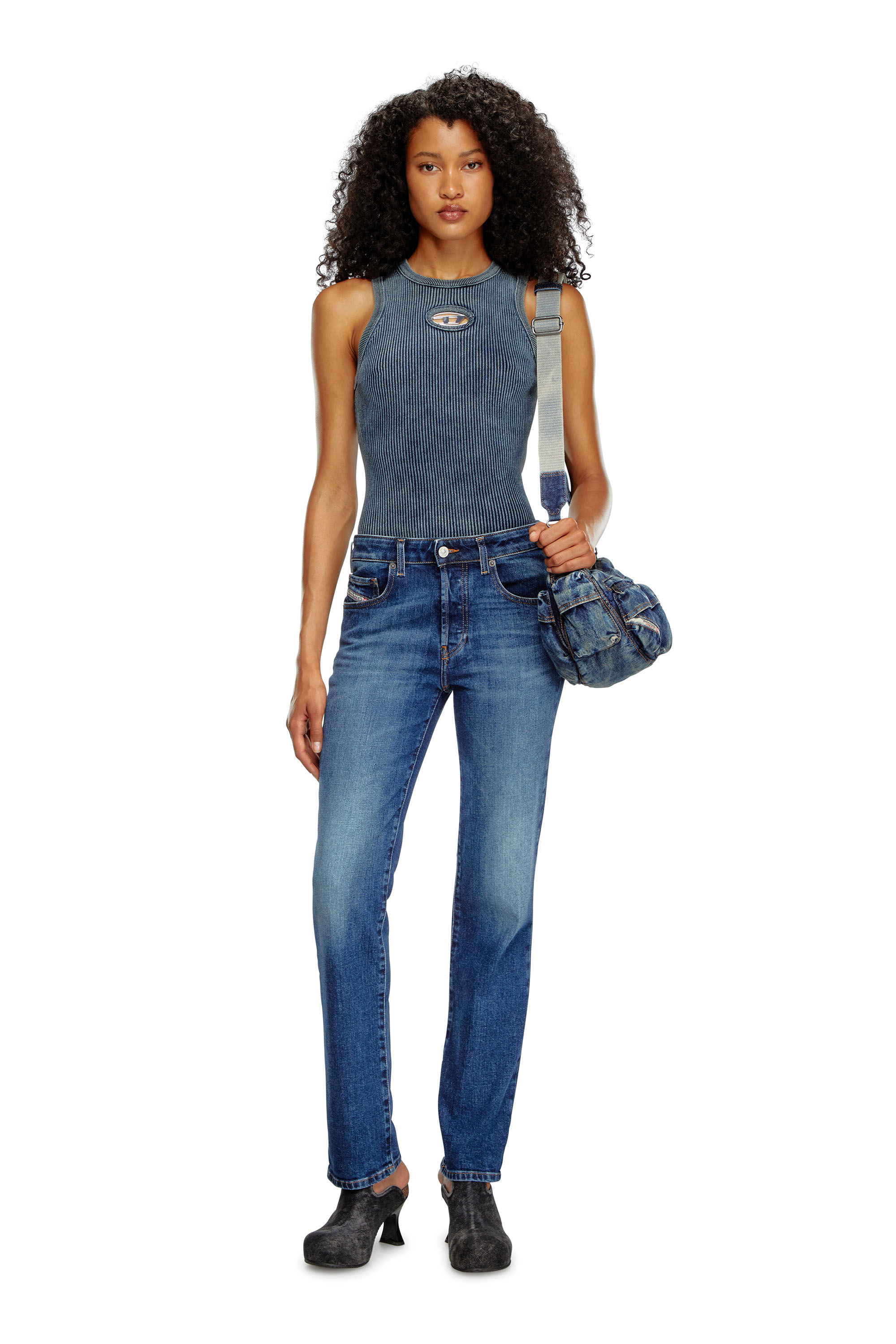 Diesel - Female's Regular Jeans 1989 D-Mine 09I28, Dark Blue - 2