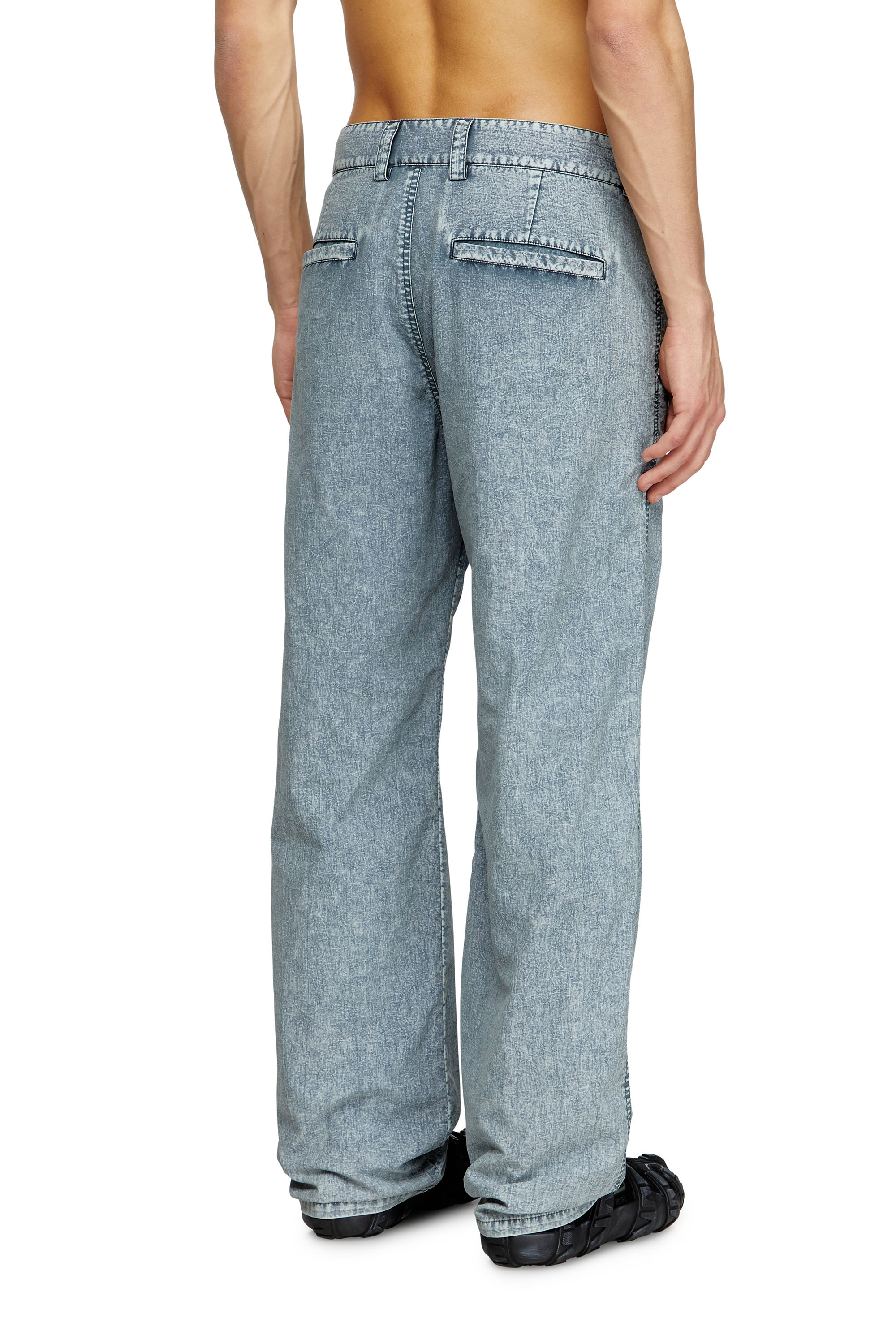 Diesel - P-HANTIK-CHINO, Male's Chino pants in recycled nylon taslan in Light Blue - 3