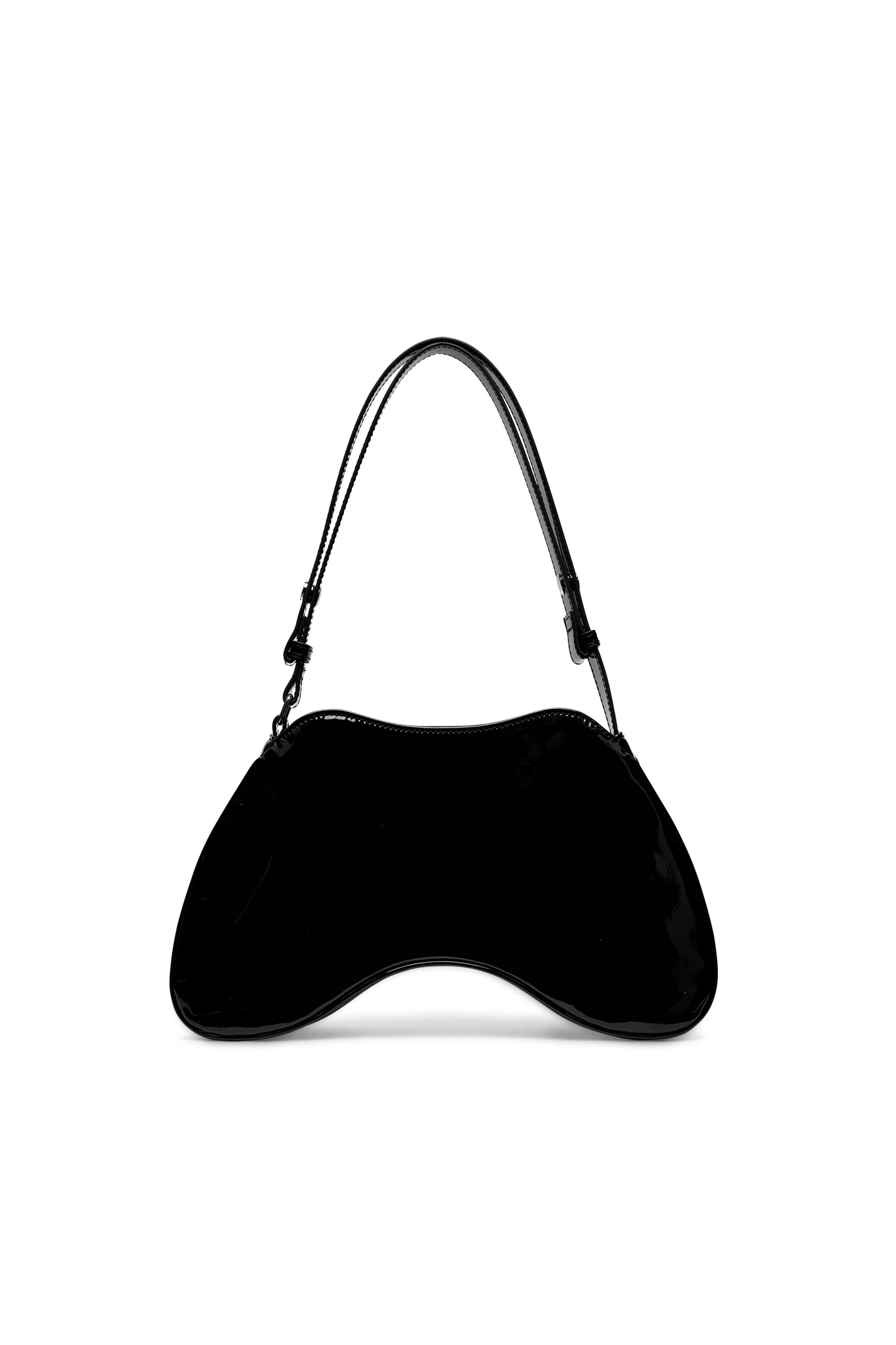 Diesel - PLAY SHOULDER, Female's Play-Glossy shoulder bag in Black - 3