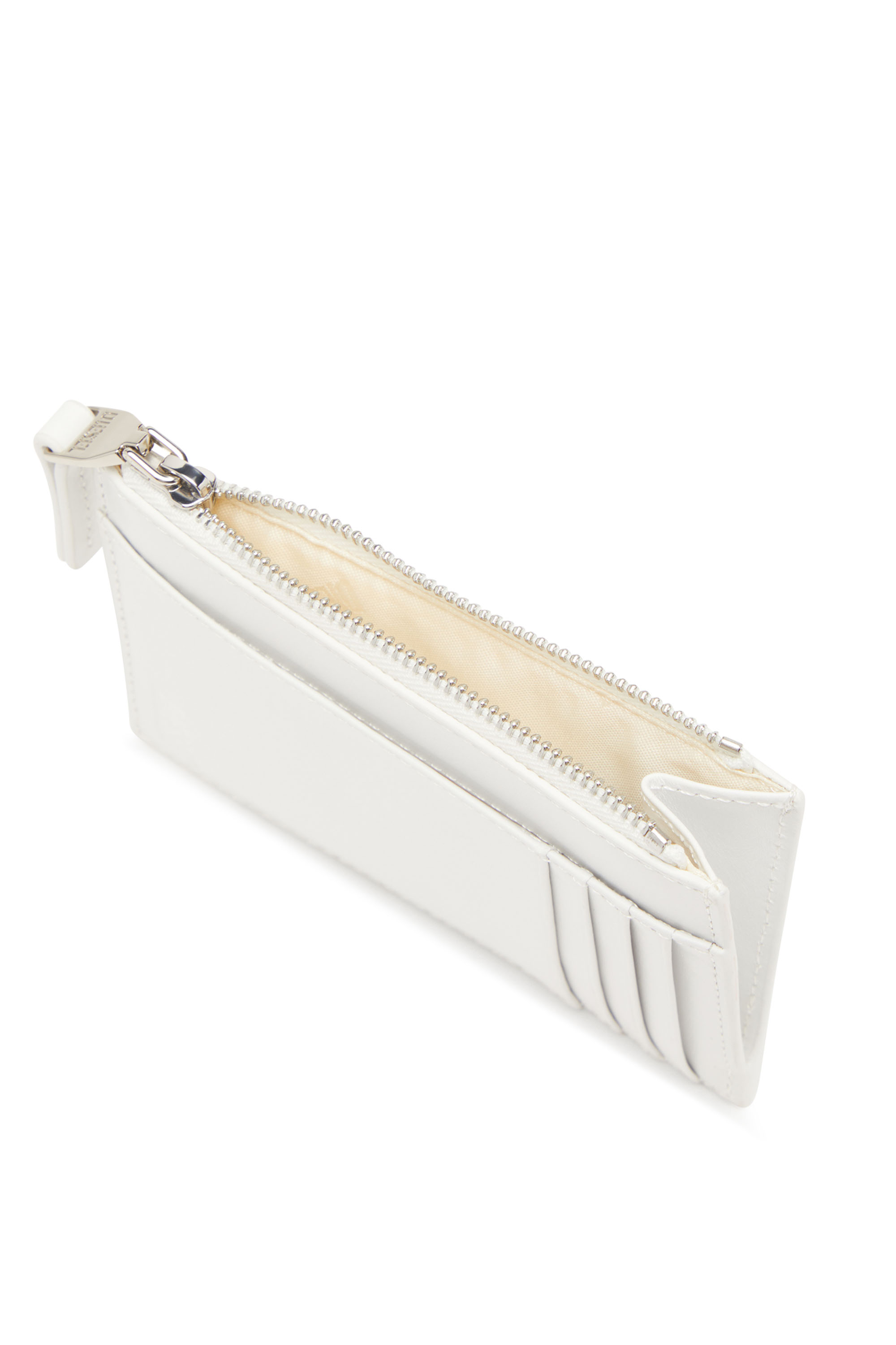 Diesel - 1DR CARD HOLDER I, Female's Card holder in leather in White - 3