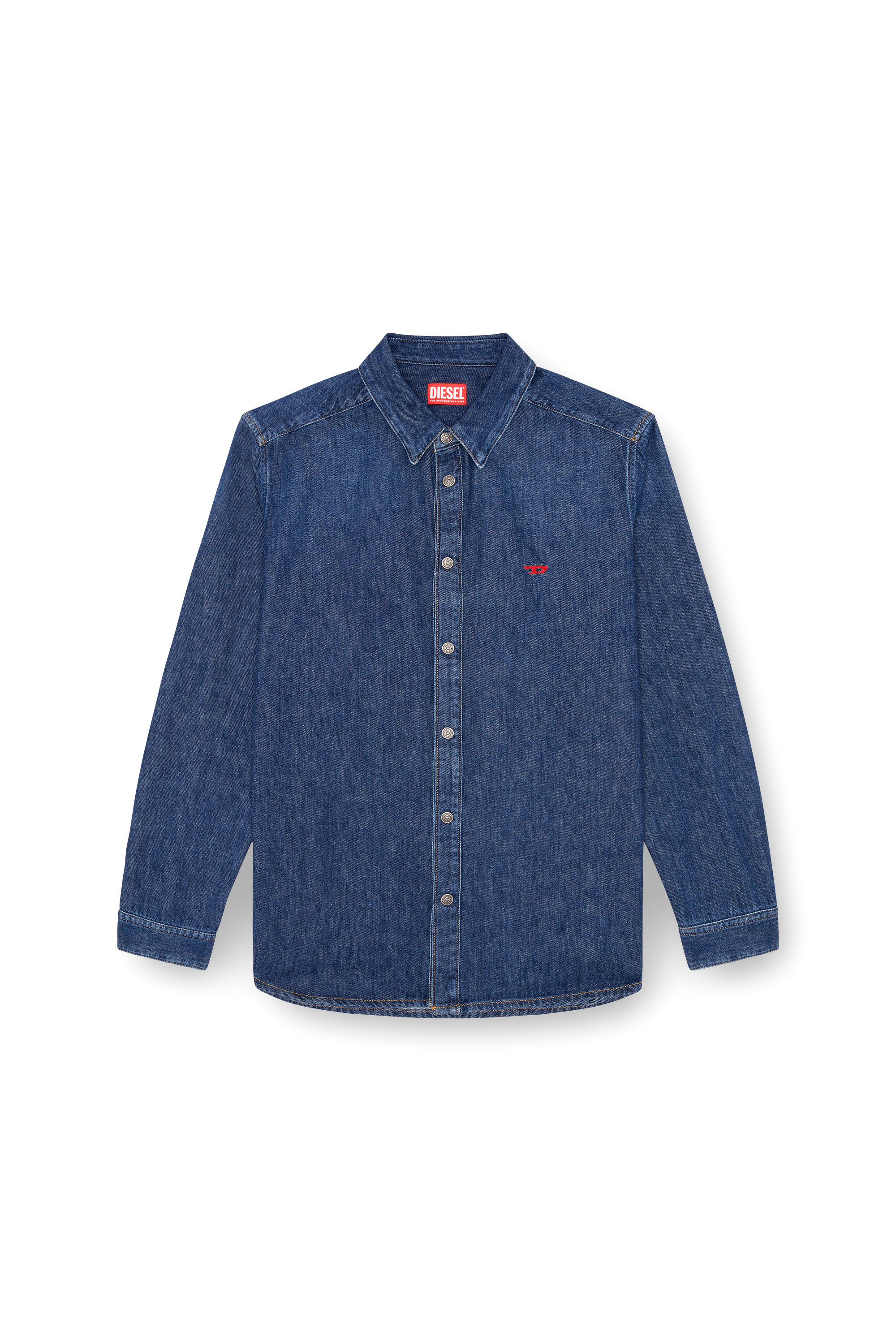 Diesel - D-SIMPLY, Chemise en denim Homme in Bleu - 4