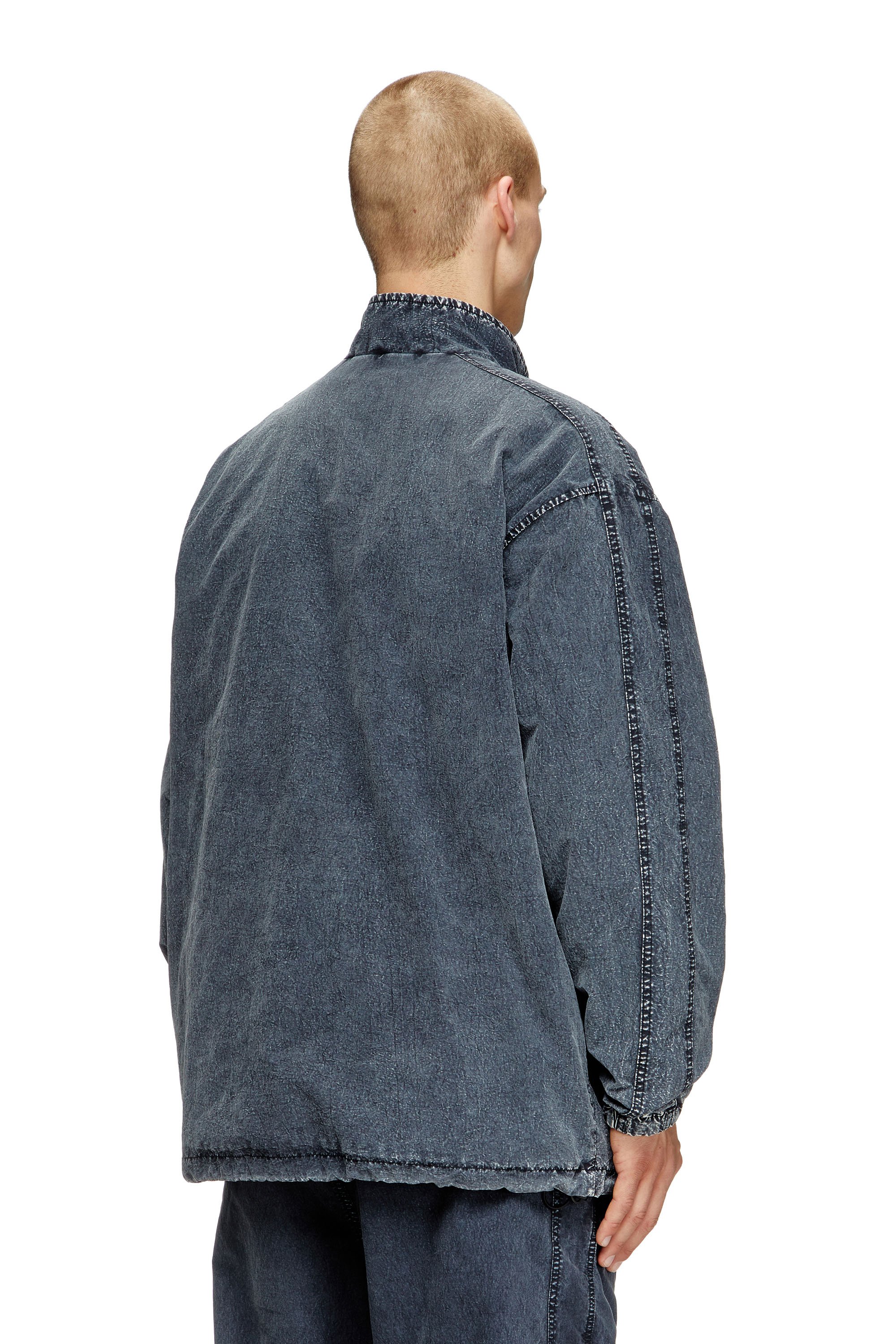 Diesel - J-WILSON, Male's Jacket in recycled nylon taslan in Black - 3