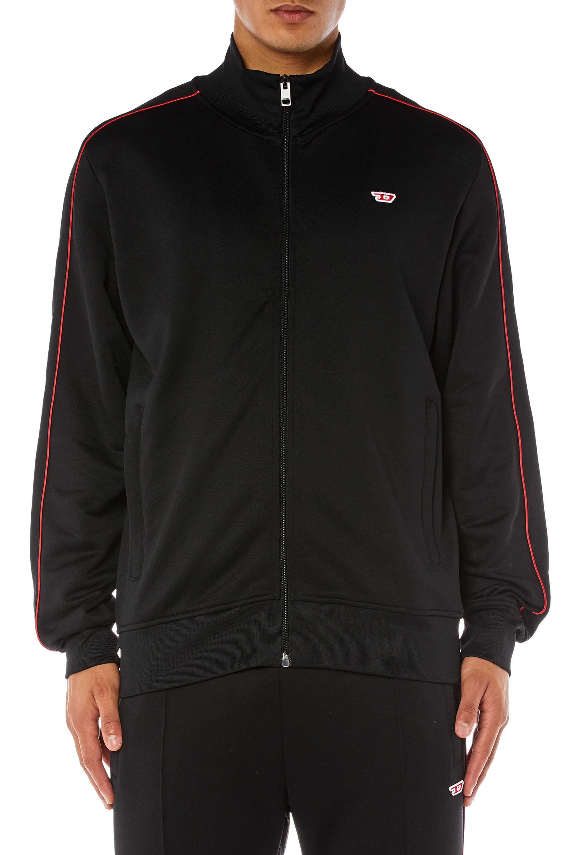 Diesel - S-LOCK-D, Sweat-shirt zippé avec passepoil Homme in ToBeDefined - 1