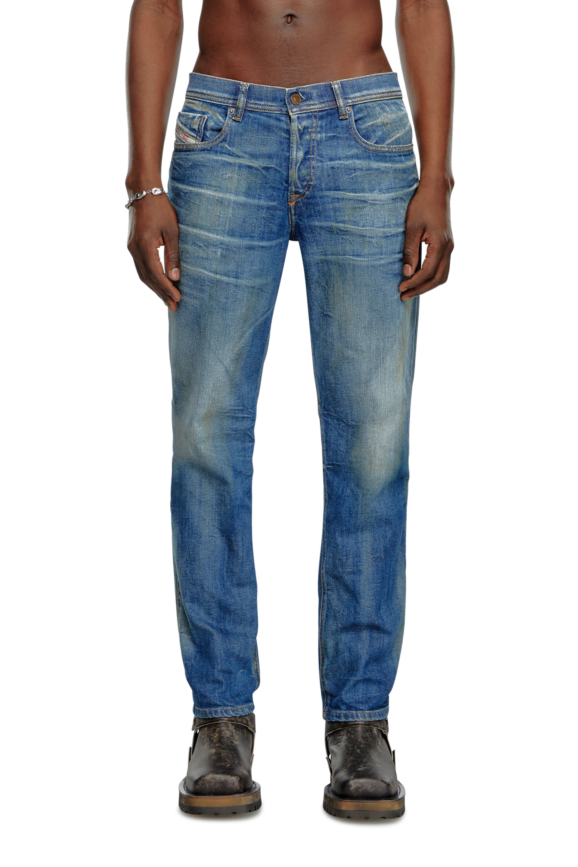 Diesel - Regular Jeans 2023 D-Finitive 09J66 Homme, Bleu moyen - Image 1